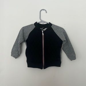 FIRST WAVE 18 months grey and black zip up